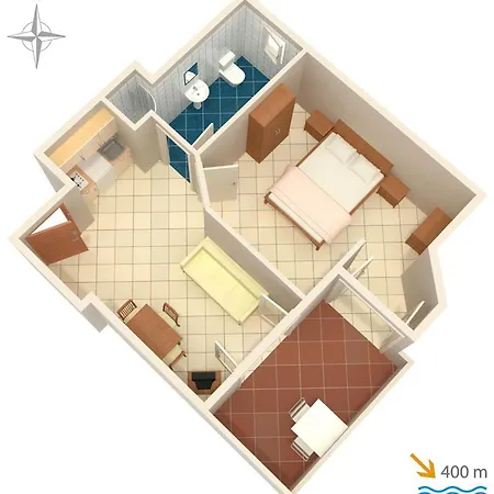 Apartamento With A Parking Space Baska, Krk - 5444